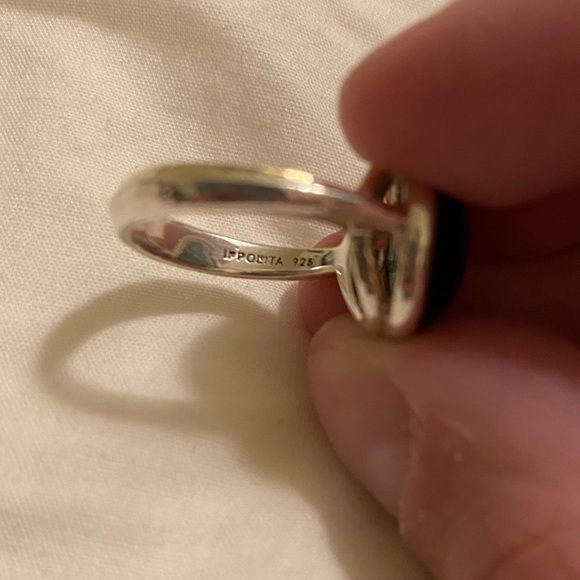 Ippolita Hammered Rock Candy Lollipop Black Onyx Ring - Picture 8 of 8